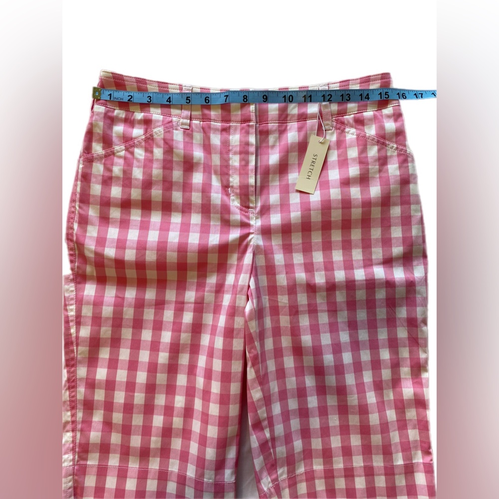 Jones New York Pink Checkered women’s  Shorts size 4 NWT - Picture 3 of 8